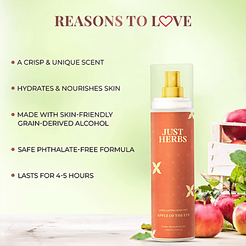 Buy Just Herbs Apple Of The Eye Long Lasting Body Mist Online at Best