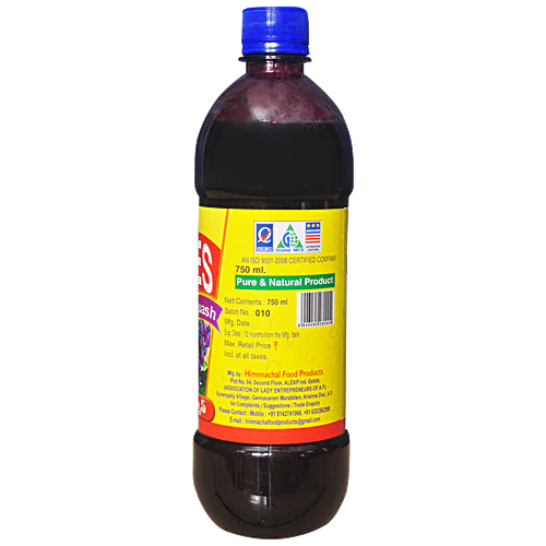Himmachal Grape Squash - Pure & Natural, 750 ml