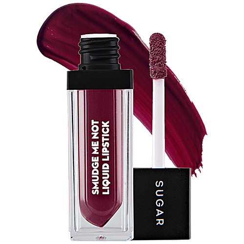 Sugar Cosmetics Smudge Me Not Liquid Lipstick - High Pigmentation, 17 Fiery Berry, Marsala, 4.5 ml  
