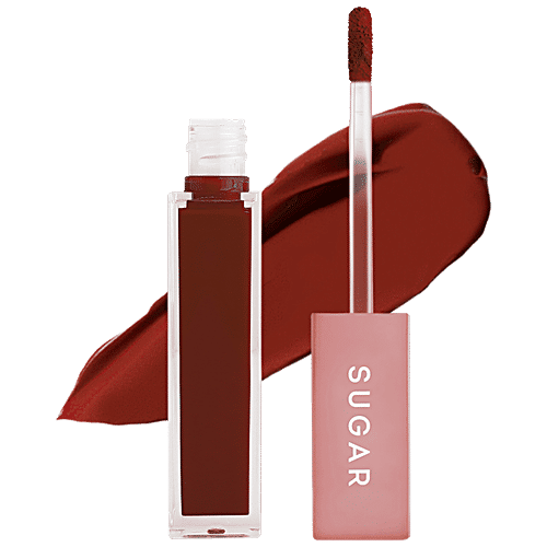 Sugar Cosmetics Mettle Liquid Lipstick - Highly Pigmented, 7 ml 11 Rigel, Rusty Orange 