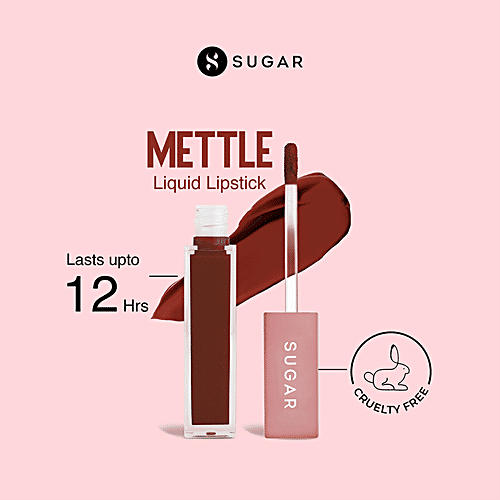 Sugar Cosmetics Mettle Liquid Lipstick - Highly Pigmented, 7 ml 11 Rigel, Rusty Orange 
