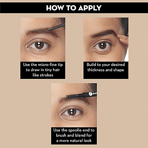 Sugar Cosmetics Arch Arrival Micro Brow Pencil - Water Resistant, Lasts Up To 12 Hours, 0.09 g 02 Taupe Tom 