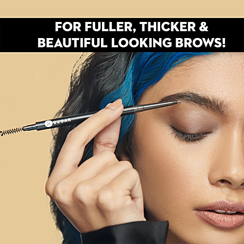 Sugar Cosmetics Arch Arrival Micro Brow Pencil - Water Resistant, Lasts Up To 12 Hours, 0.09 g 02 Taupe Tom 