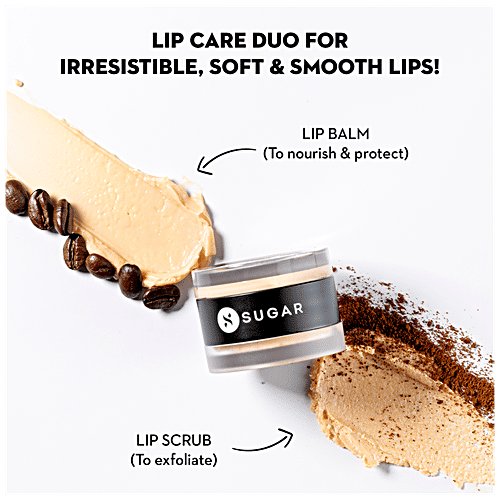 Sugar Cosmetics Tipsy Lips Scrub + Balm Duo - Sweet & Boozy, 10 g 05 Irish Coffee 
