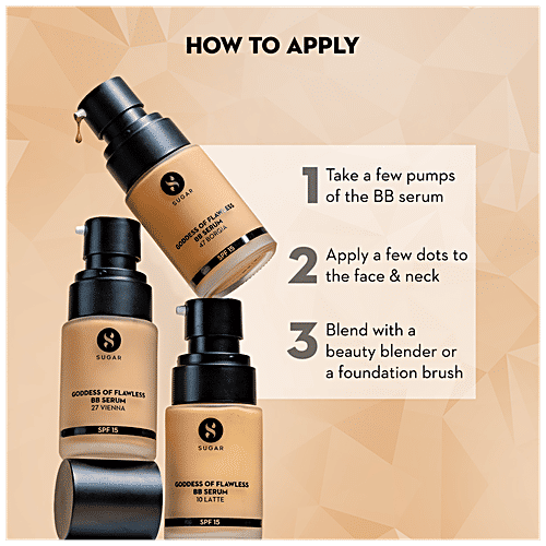 Sugar Cosmetics Goddess Of Flawless BB Serum - With SPF 15, 25 ml 17 Raf