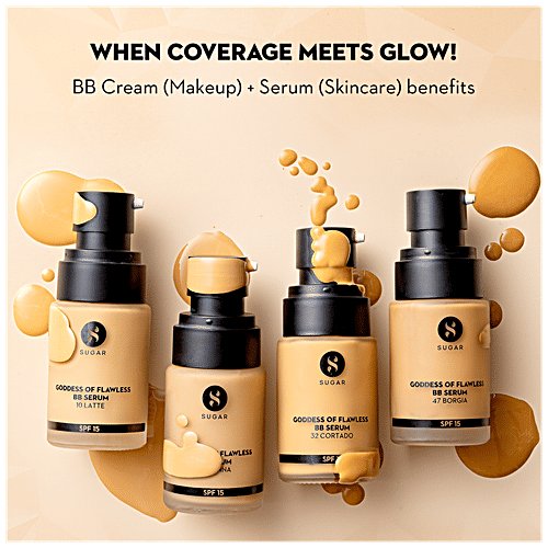 Sugar Cosmetics Goddess Of Flawless BB Serum - With SPF 15, 25 ml 17 Raf