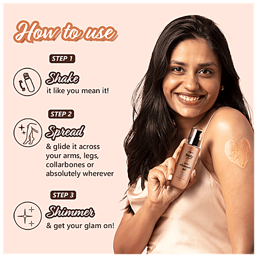 Plum BodyLovin’ Body Shimmer Oil - Copper Sheen, Non-Greasy, Long-Lasting Shimmer, Deeply Moisturises, 90 ml