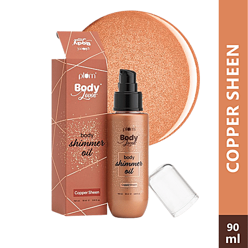 Buy Plum BodyLovin’ Body Shimmer Oil Copper Sheen, NonGreasy, Long