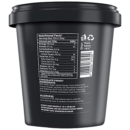 Hokey Pokey Ice Cream - Chocolate Frenzy, 500 ml  