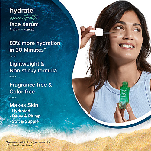 Aqualogica Hydrate+ Face Serum - Coconut Water & Hyaluronic Acid, For Dewy & Plump Skin, 30 ml  