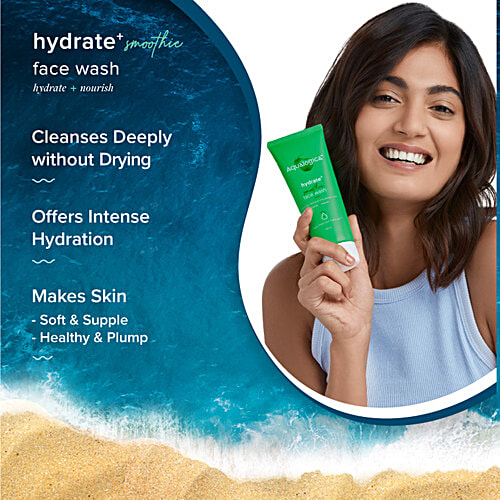 Aqualogica Hydrate+ Face Wash - Coconut Water & Hyaluronic Acid, For Deep Cleansing & Hydration, 100 ml