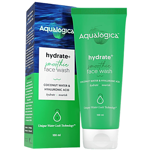 Aqualogica Hydrate+ Face Wash - Coconut Water & Hyaluronic Acid, For Deep Cleansing & Hydration, 100 ml