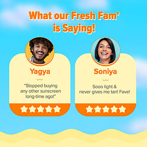 Aqualogica Dewy Sunscreen - Papaya & Vitamin C, SPF 50 PA+++, 50 g  