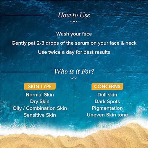 Aqualogica Glow+ Concentrate Face Serum - Vitamin C, Papaya & Hyaluronic Acid, For Glowing & Brightening Skin, 30 ml  