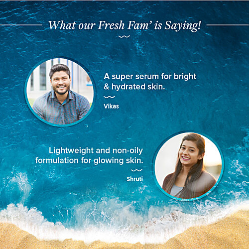 Aqualogica Glow+ Concentrate Face Serum - Vitamin C, Papaya & Hyaluronic Acid, For Glowing & Brightening Skin, 30 ml  