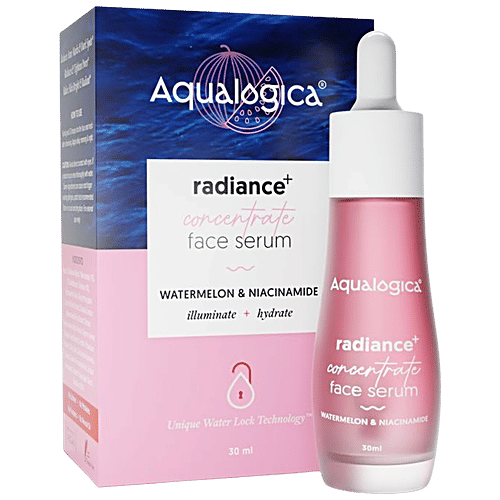 Aqualogica Radiance+ Concentrate Face Serum - Watermelon & Niacinamide, Nourish Skin Deeply, 30 ml  