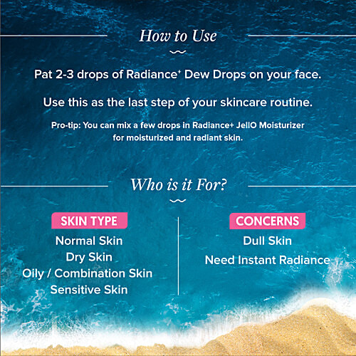 Aqualogica Radiance+ Juicy Dew Drops - Watermelon & Niacinamide, Instant Glow, 30 ml  