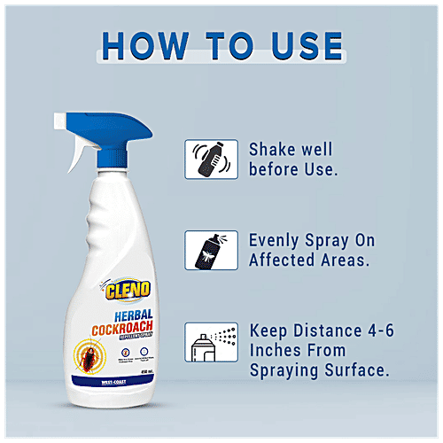 Cleno Herbal Cockroach Repellent Spray, 450 ml