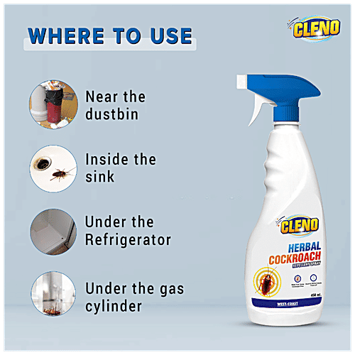 Cleno Herbal Cockroach Repellent Spray, 450 ml