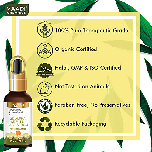 Buy VAADI HERBALS 2 Alpha Arbutin Face Serum With Niacinamide