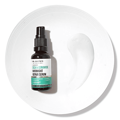 Dr. Sheth's CICA & Ceramide Overnight Repair Serum - Nourishes & Soothes Sensitive Skin, 30 ml  