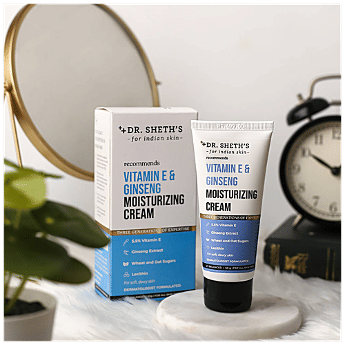 Buy Dr. Sheth's Vitamin E & Ginseng Moisturizing Cream For Soft, Dewy