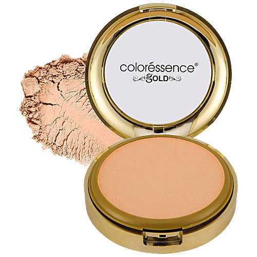 Buy Coloressence Glitterati Compact Powder Gold Range Oil Free, Matte Finish, Satin Formula
