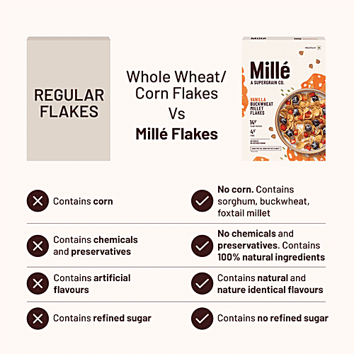 Buy Millé A Supergrain Co. Buckwheat Breakfast Flakes Vanilla, No