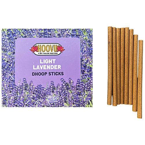 Hoovu Fresh Dhoop Sticks - Light Lavender, 90 g  