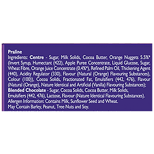 Cadbury Studio - Signature Pralines Chocolat A L'orange, Selection Of Filled Chocolates, 78 g (6 pcs x 13 g each)