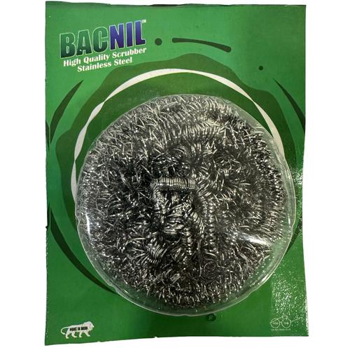 Bacnil Stainless Steel Scrubber - Removes Tough Stains, 1 pc  