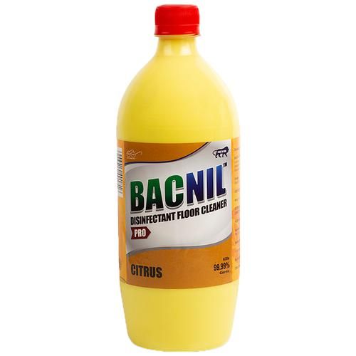 Bacnil Pro Disinfectant Floor Cleaner - Citrus Fragrance, Removes Tough Stains, 1 L  