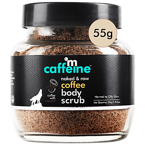 mCaffeine Naked & Raw Coffee Body Scrub, 55 g