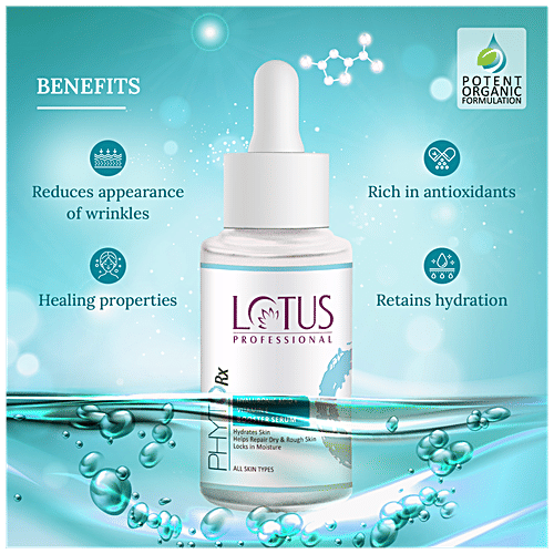 Lotus Professional PhytoRx Hyaluronic Acid + Vitamin E Booster Serum - Hydrating, Locks In Moisture, All Skin Types, 30 ml  