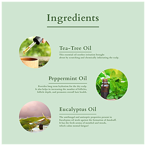 Lotus Organics+ Dandruff Control Shampoo - Tea Tree, For Flake-Free Healthy Hair, 300 ml  