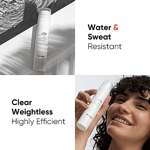 Minimalist Invisible Sunscreen - SPF 40, PA +++, With Tomato Fruit Extract, Squalane & Jojoba Seed Oil, 50 g  