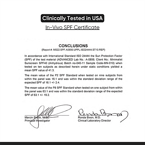 Minimalist Invisible Sunscreen - SPF 40, PA +++, With Tomato Fruit Extract, Squalane & Jojoba Seed Oil, 50 g  