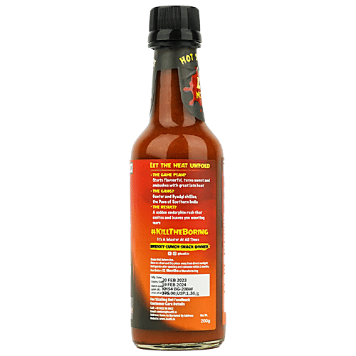 Kaatil Hot Sauce - No.4, 200 g  Made from Byadgi & Guntur Chillies