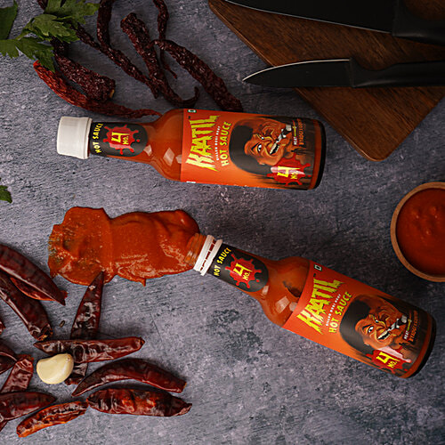 Kaatil Hot Sauce - No.4, 200 g  Made from Byadgi & Guntur Chillies