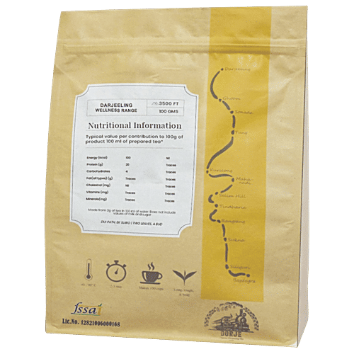 Dorje Honey Lemon Tea - Made With Special Gondhoraj Lemon Peels, Refreshing, Aromatic, 100 g  