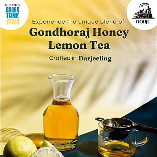 Dorje Honey Lemon Tea - Made With Special Gondhoraj Lemon Peels, Refreshing, Aromatic, 100 g  
