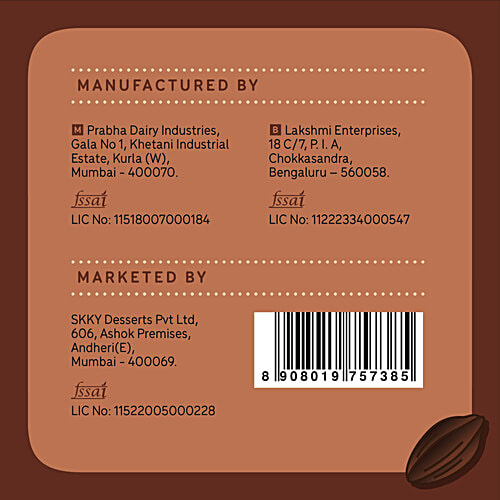 Go Zero Belgian Dark Chocolate Guilt Free Ice Cream Scoops, 100 ml  No Added Sugar, Low Calorie