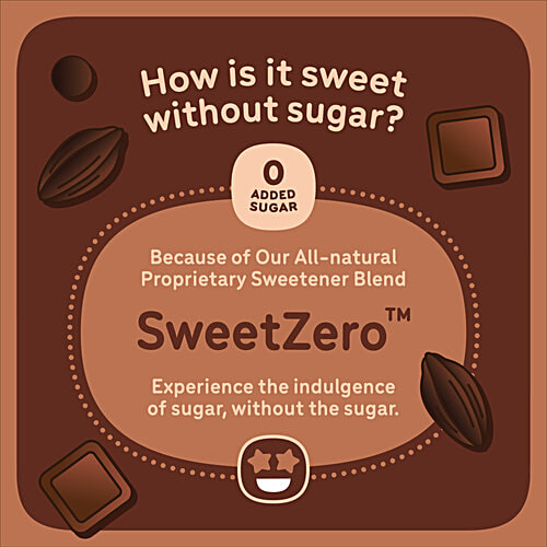 Go Zero Belgian Dark Chocolate Guilt Free Ice Cream Scoops, 100 ml  No Added Sugar, Low Calorie