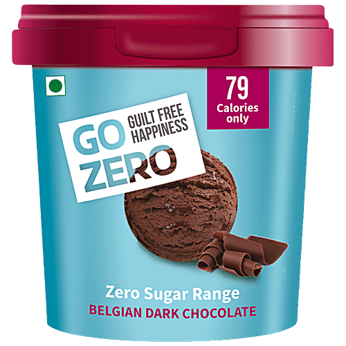 Buy Go Zero Zero Sugar Ice Cream Belgian Dark Chocolate Online at
