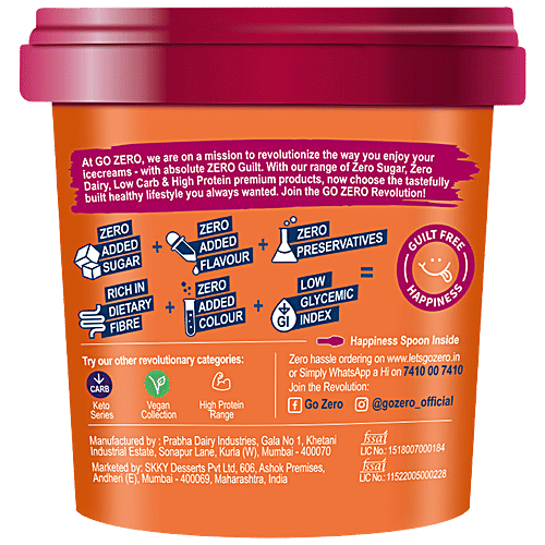 Buy Go Zero High Protein Ice Cream Mocha Brownie Fudge Online at Best