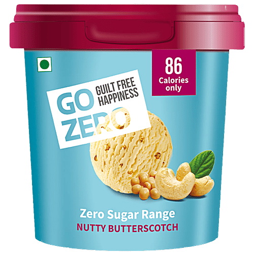 Buy Go Zero Zero Sugar Ice Cream Nutty Butterscotch Online at Best