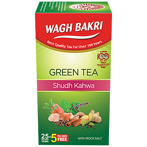 Buy Wagh Bakri Green Tea Shudh Kahwa, With Rock Salt Online at Best
