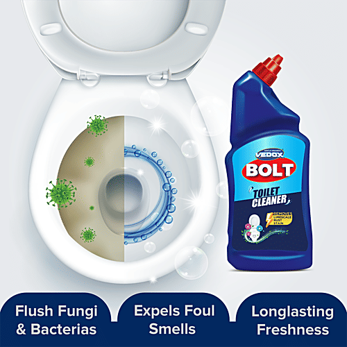 Vedox Bolt Toilet Cleaner - Removes Limescale Rust Stain, 1 L  