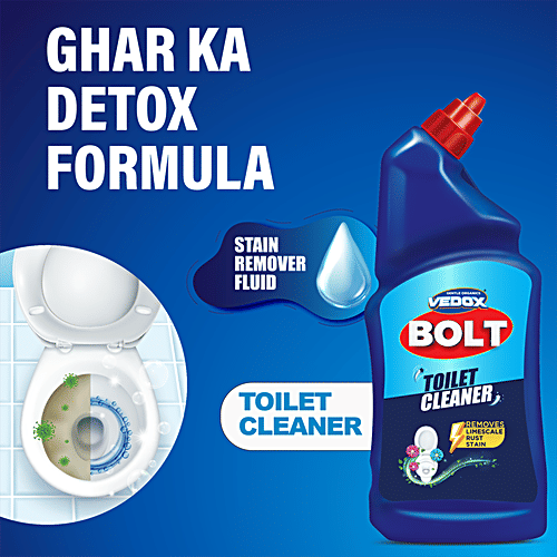 Vedox Bolt Toilet Cleaner - Removes Limescale Rust Stain, 1 L  