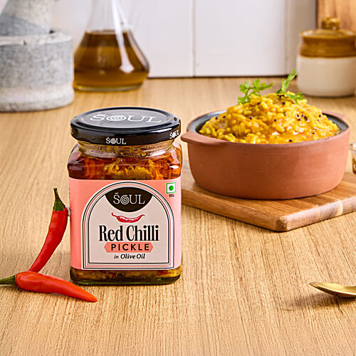 ADF Soul Red Chilli Pickle In Olive Oil, 265 g  